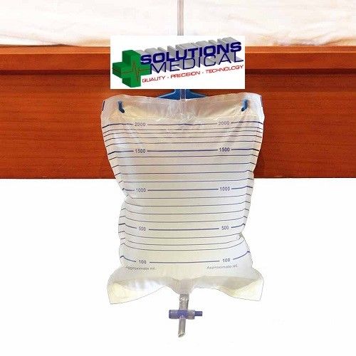 Urine Drainage Bag 2000ml Sterile With Cross Valve Outlet